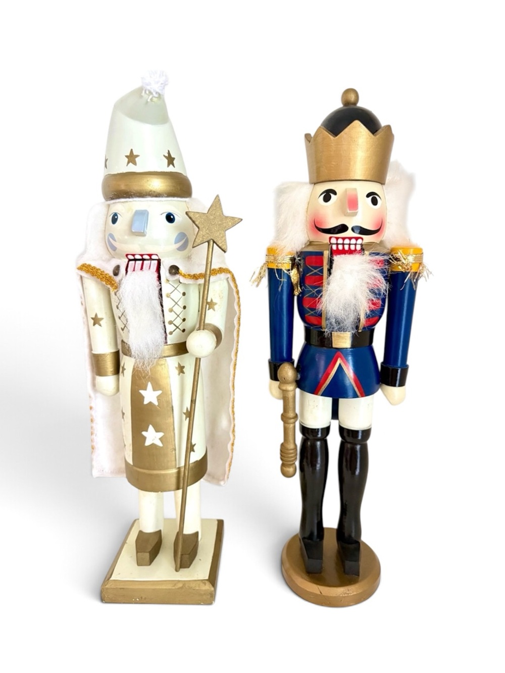 15” Hand Painted Holiday Nutcracker King Set of 2